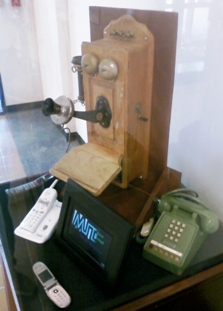 Phone display at City Hall